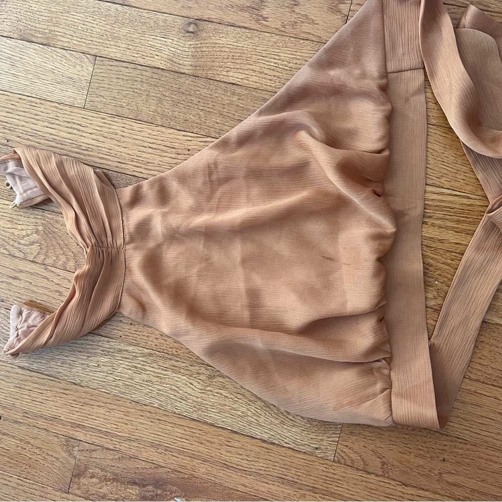 Princess Polly burnt orange halter top